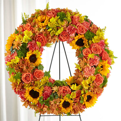 Autumnal Memories Wreath (Standard) – RESILIENT ROSES FLORAL & DECOR LLC, Jacksonville FL