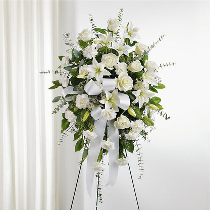 With Care Standing Spray – RESILIENT ROSES FLORAL & DECOR LLC, Jacksonville FL