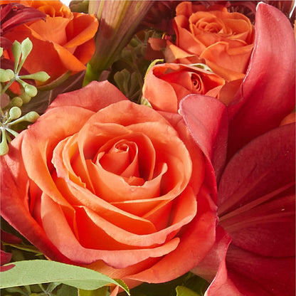 Crimson Leaves Bouquet – RESILIENT ROSES FLORAL & DECOR LLC, Jacksonville FL