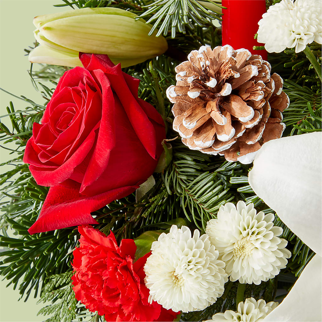 Seasonal Festivities Centerpiece – RESILIENT ROSES FLORAL & DECOR LLC, Jacksonville FL