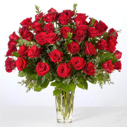 Forever Yours Fifty Stem Red Rose Bouquet – RESILIENT ROSES FLORAL & DECOR LLC, Jacksonville FL