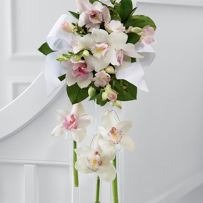 Perfect Entrance Pew Arrangement – RESILIENT ROSES FLORAL & DECOR LLC, Jacksonville FL