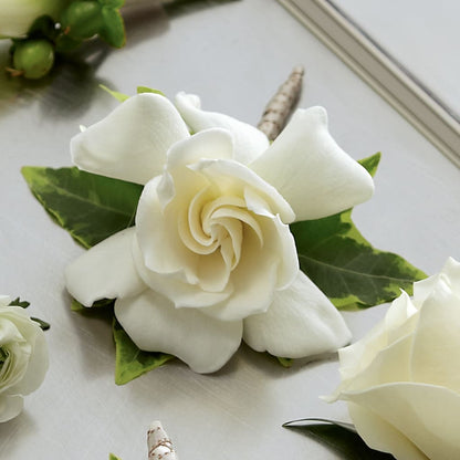 Gardenia Boutonniere – RESILIENT ROSES FLORAL & DECOR LLC, Jacksonville FL